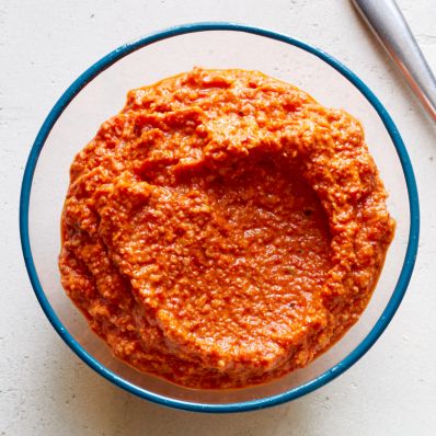 bowl of romesco sauce