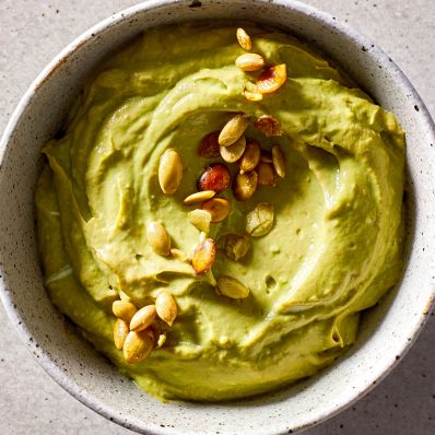 avocado mousse with pepitas