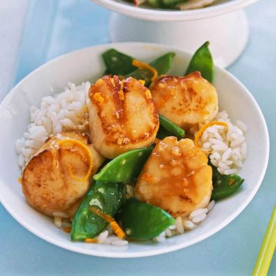 Scallops & Snow Pea Stir-fry