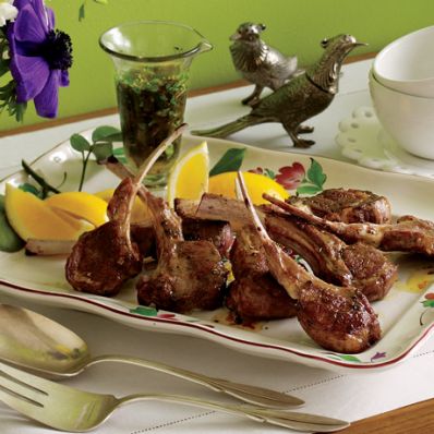 Lamb Chops with Mint Sauce