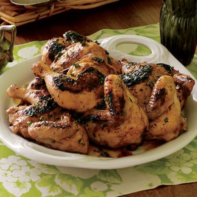 Honey-Herbed Cornish Hens