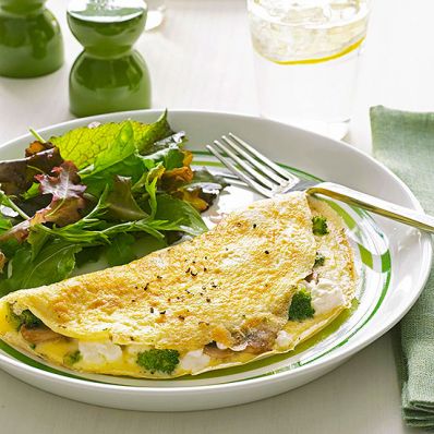Mushroom & Broccoli Omelet