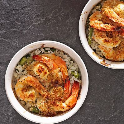 Shrimp Scampi Bake