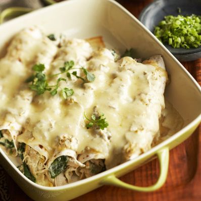 Creamy Chicken Enchiladas