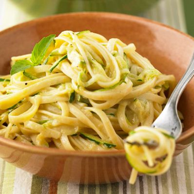 Creamy Linguine with Zucchini