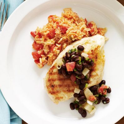 Grilled Chicken & Black Bean Salsa