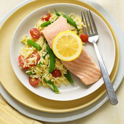 Poached Salmon with Sauce Verte