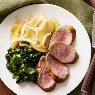 Pork with Apple-Fennel Compote