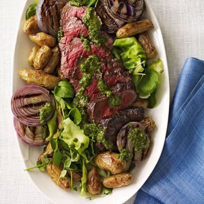 Grilled Steak Salad with Chimichurri Dressing