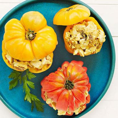 Curried Chicken Salad-Stuffed Tomatoes
