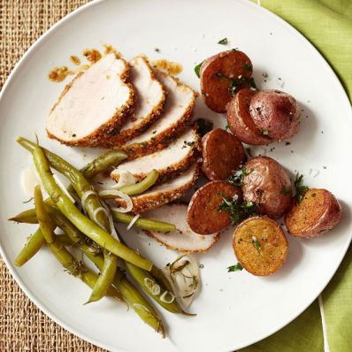 Pork, Potatoes and Pickled Green Beans