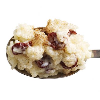 Rice Pudding with Dried Cherries