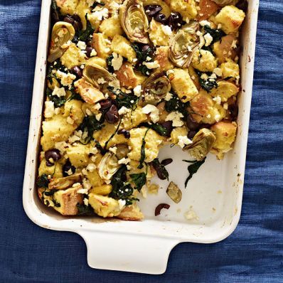 Spinach-Artichoke Strata