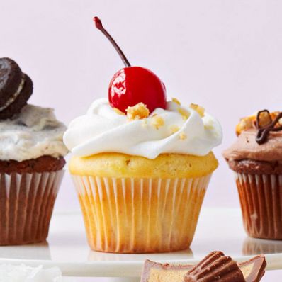 Banana Split Cupcakes