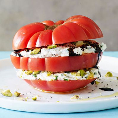 Tomato and Goat Cheese Stacks