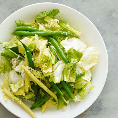 Beans and Greens with Sherry-Shallot Vinaigrette