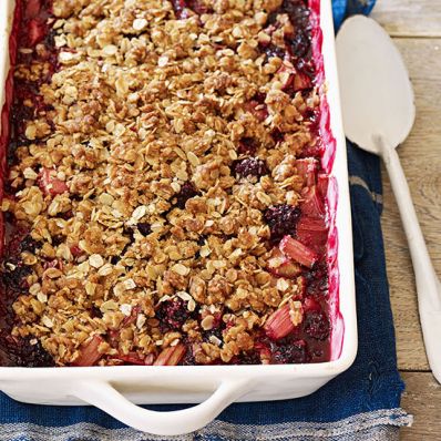 Blackberry-Rhubarb Cobbler