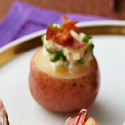 Potato Bites with Crisped Prosciutto