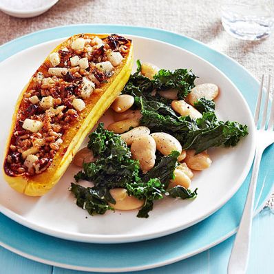 Pear-and-Pecan-Stuffed Squash
