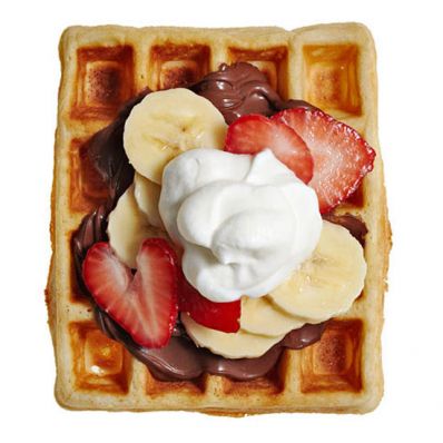 Banana Split Waffles