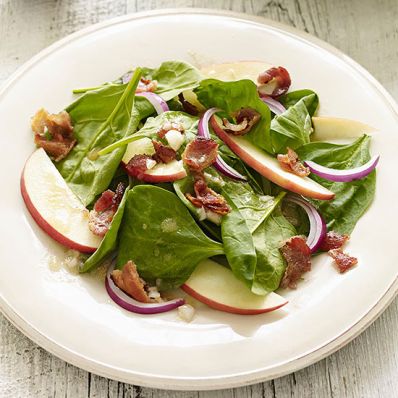Spinach and Pink Lady Apple Salad