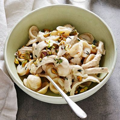 Orecchiette with Chicken and Creamy Rosemary Sauce