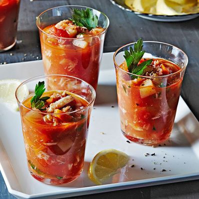 Mini Manhattan Crab Chowders