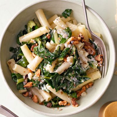 Ziti with Swiss Chard and Walnuts
