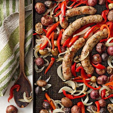 Chicken Sausage, Peppers, Sweet Onion and Potatoes