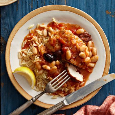Tuscan Chicken and Beans