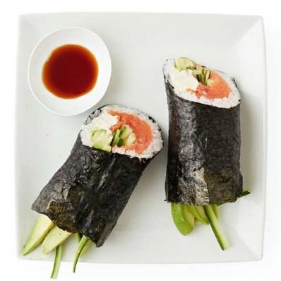 Salmon-Avocado Sushi Burrito