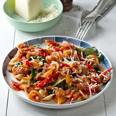 Turkey Sausage and Spinach Orecchiette