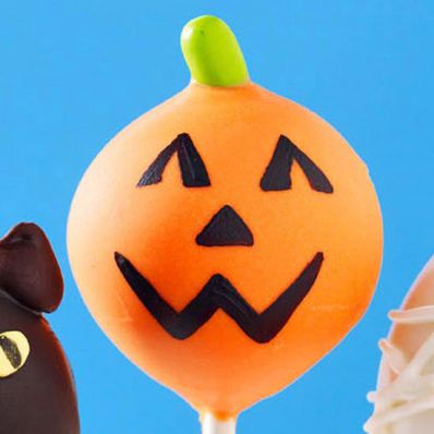 Jack-o¿-Lantern Cake Pops