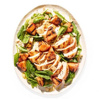 Grilled Plums with Chicken