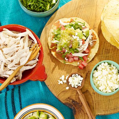 Traditional Chicken Tostadas