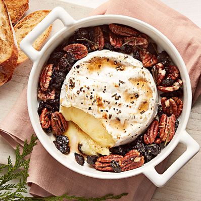 Maple-Baked Brie with Cherries and Pecans