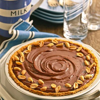 Silky Chocolate Peanut-Butter Pie
