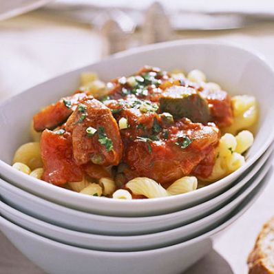Cavatappi And Chicken Cacciatore