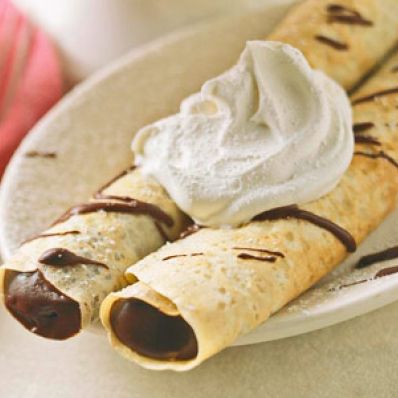 Mousse-filled Crepes