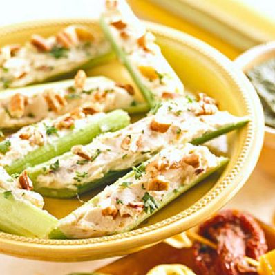 Cream Cheese-Stuffed Celery Sticks