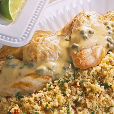 Chicken Breasts With Mustard-Caper Sauce