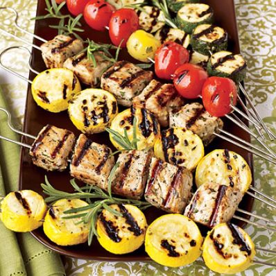 Pork & Veggie Kabobs