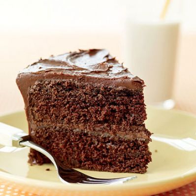 Double Fudge Layer Cake