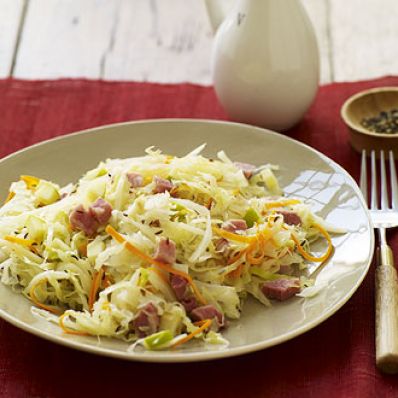 Skillet Cabbage and Ham