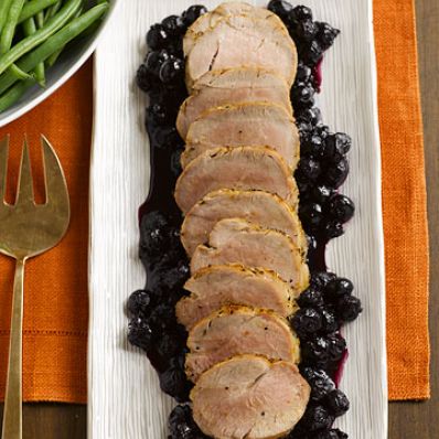 Pork Tenderloin with Blueberry Sauce