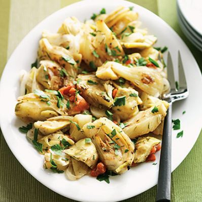 Fennel Braised with Artichokes