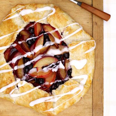 Plum and Blueberry Galette