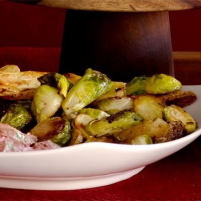 Brussels Sprouts and Fingerling Potatoes