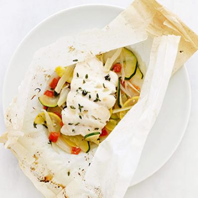 Cod and Ratatouille Packets