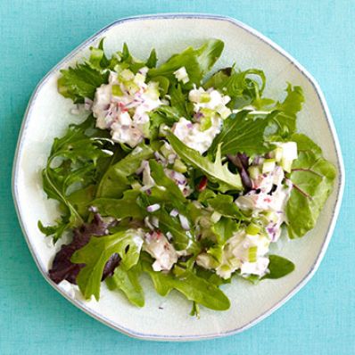 Mixed Greens with Seafood Salad